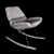 Modern Bay Rocking Chair 3D model small image 2
