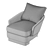 Elegant Minotti Lawson Armchair 3D model small image 3