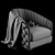 Stylish Lucilla Chair 3D model small image 2