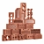Premium Building Bricks Set 3D model small image 2