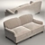 Luxurious Velvet Dorset Sofa 3D model small image 2