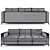 Bebitalia George Citterio Sofa 3D model small image 2