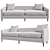 Madison Creek EVE Sofa: Modern and Stylish 3D model small image 1