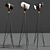 Sleek Carronade 360M Floor Lamp 3D model small image 1