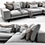 Minotti Sherman Corner Sofa 3D model small image 2