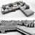 Minotti Sherman Corner Sofa 3D model small image 3