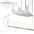 Sleek Flair LED Suspension Light 3D model small image 3