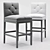 Eichholtz Cesare Bar Stool: Sleek and Stylish 3D model small image 1