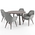 Modern Danish Design: Swoon Chair + Taro Table 3D model small image 1