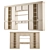 Modern Multi-Functional Cabinetry Wardrobe 3D model small image 2