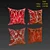 Cayenne Red Decorative Pillow Set 3D model small image 2