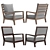 Marelli Amelie Armchair: Stylish Comfort for Your Home 3D model small image 1