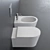 Alice Ceramica Hide Wall-Hung WC 3D model small image 2