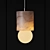 Elegant Alabaster Pendant Light 3D model small image 1