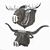 Wildlife Wall Mount: Animal Trophy Collection 3D model small image 1