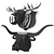 Wildlife Wall Mount: Animal Trophy Collection 3D model small image 2