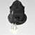 Ugo Rilla Black Ceramic Pendant 3D model small image 1