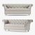 Elegant Westchester Sofa: 250x81x90cm 3D model small image 1