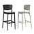 Elegant TON Valencia Barstool 3D model small image 1