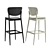 Elegant TON Valencia Barstool 3D model small image 2