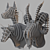 Wildlife Wall Mount Collection 3D model small image 3