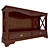 Fiesole Retrodivan Console - Italian-Made, CAVIO CASA, 1390 x 420 x h820 mm 3D model small image 1