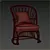 Chic Chatsworth Barrel Chair 3D model small image 3