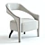 West Elm Wolseley Armchair: High-Detailed 3D Model 3D model small image 1