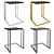 Elegant Side Table with Marble Top 3D model small image 1