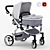 Mamago Platinum Baby Stroller: Ultimate Comfort 3D model small image 1