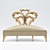 Elegant Heart-Back Occasional Chair 3D model small image 2