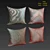 Blue Decorative Pillows Set - Elegant and Comfy 3D model small image 2