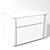 Modern AGERA Nightstand: Sleek Design, Spacious Storage 3D model small image 3