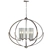 Elegant 5-Light Polished Nickel Chandelier 3D model small image 1