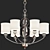 Title: Elegant Cerchi Six-Light Chandelier 3D model small image 1