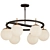 Elegant Alluria Pendant in Black 3D model small image 1