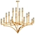 Regan Chandelier: Capital Gold Elegance 3D model small image 1