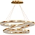 Elegant LED Chandelier Trio 3D model small image 1