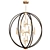 Spanish Bronze Euclid Chandelier 3D model small image 1