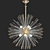 Celestial Orb Chandelier 3D model small image 1