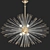 Cosmic Glow Chandelier 3D model small image 1