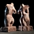 Elegant Sculpture Set 3D model small image 2