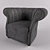 Elegant Angela Chair: Stylish and Comfortable 3D model small image 1