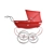 Classic Silver Cross Kensington Baby Carriage 3D model small image 2