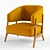 Sleek Enez Armchair | Modern Design 3D model small image 3