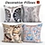 Floral Paisley Decorative Pillow Set 3D model small image 1