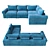 Tahiti Modular Sofa by Geniuspark 3D model small image 2