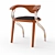 Palare Modern Dining Chair 3D model small image 2