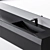 Sleek Black Karol KUT Handle 3D model small image 3