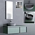 Ceramica Cielo Multiplo Vanity Set 3D model small image 1